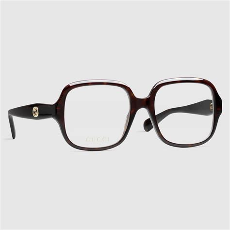 milleocchiali ottico gucci|Square optical frame in rose gold.